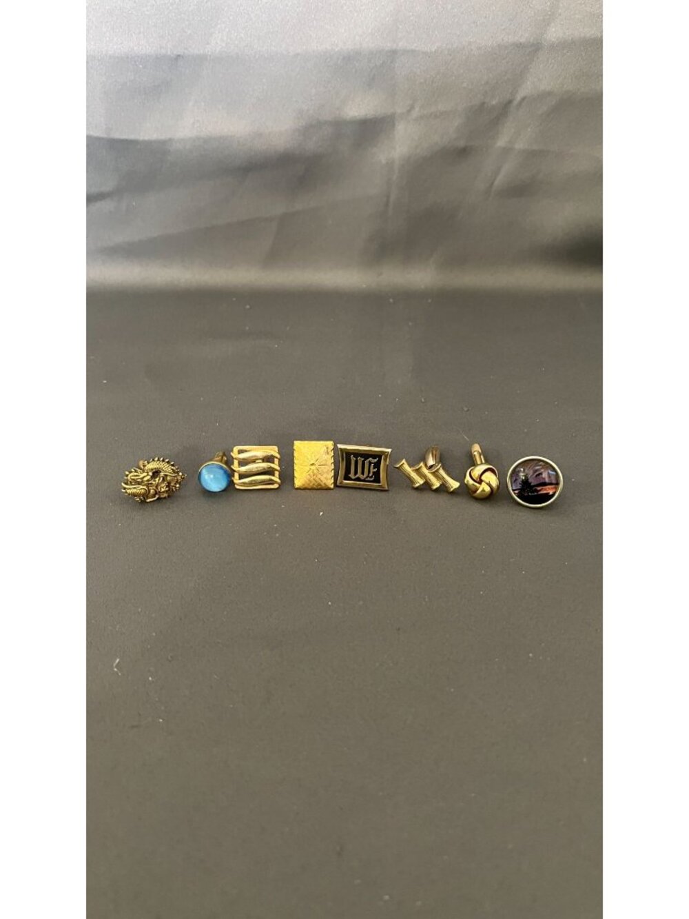 Vintage Goldtone & Mixed Metal Cufflinks Collection Unique Designs - Singles